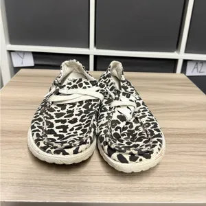 Gypsy Jazz Leopard Print Slip On Western Style Casual Shoes thumbnail 3