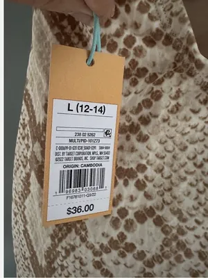 Kona Sol Beige and Light Brown Snakeskin Patterned Swim One Piece | Large 12-14 thumbnail 16