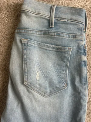 MOTHER Denim Jeans Hustler Ankle Fray thumbnail 4