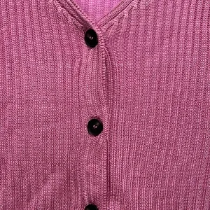Free People Butterfly Bush‎ Pink Knit Cardigan x-Small NWT thumbnail 3