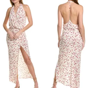 Free People Daria Graphic Maxi Dress in Ivory Combo Size XL thumbnail 2