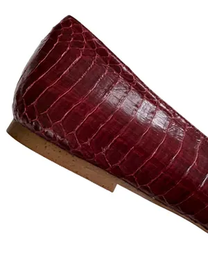 EUC Vince Camuto Leather Pointed Toe Flats Burgundy Size 12 thumbnail 6