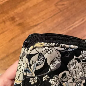 Vera Bradley RFID Zip Around Wallet Black Floral Women Size 6.5 x 4 thumbnail 10
