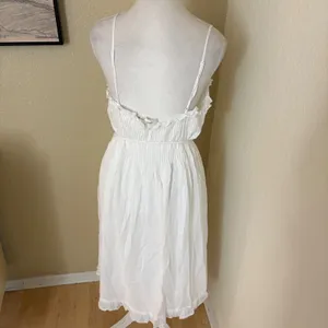 ARITZIA WILFRED Aeneas Dress White‎ Midi Size Medium Costal Cowgirl thumbnail 6