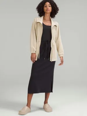 NWT Lululemon Softstreme Cinch-Waist Full-Zip Jacket size medium color bone thumbnail 6