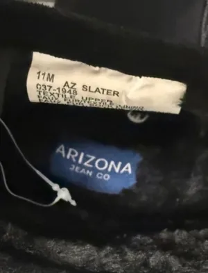 Arizona Jean Co. Women's 'AZ Slater' Black Faux Suede Faux Fur Ankle Boots Size 11M 👢 thumbnail 11
