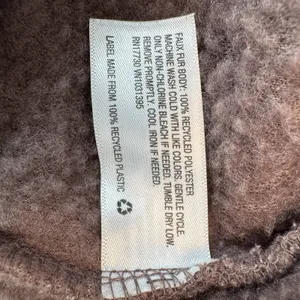 Universal Thread Sherpa Fleece Pullover Jacket L Brown Pink Trim Teddy Outdoorsy thumbnail 8