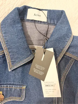 NWT Acler Valleybrook Jean Jacket Dark Indigo Blue Cropped Size US 2 * thumbnail 7