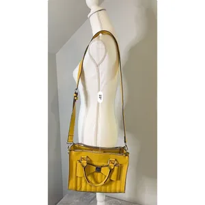 Betsey Johnson Satchel Crossbody Yellow Bag Shoulder Purse thumbnail 11