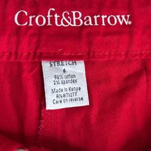 Croft & Barrow Red Mini Skirt short for Casual Wear thumbnail 2