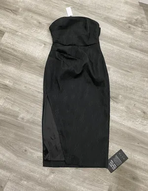Black Muriel Jacquard Midi Dress thumbnail 5