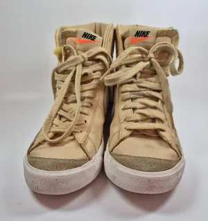 Nike Shoes Womens 9 Blazer High Top Sneakers White Faux Leather thumbnail 1