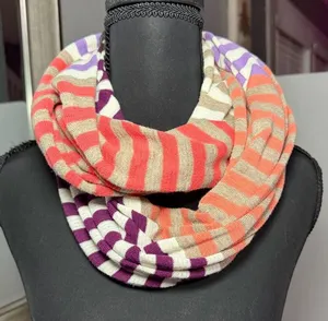 American Eagle Striped Multicolor Infinity Scarf thumbnail 1