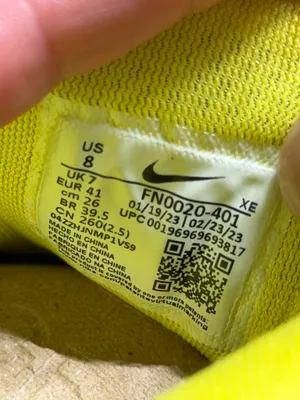 Nike Pegasus 40 Men's Size 8 Brazil Road Running Shoes FN0020-401 Blue/Yellow thumbnail 7