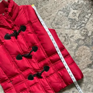 Charter Club Red Puffer Equestrian Preppy Vest Small thumbnail 4