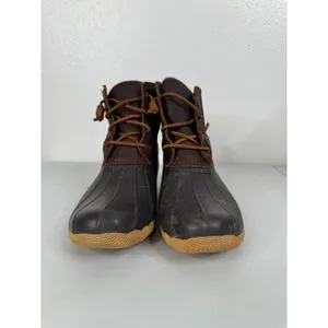 Sperry Black‎ Brown Waterproof Boots Size 8.5 thumbnail 2