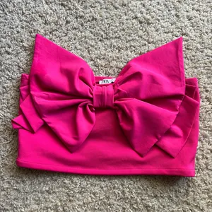 Zara Vibrant Pink Bow Bandeau Top thumbnail 2