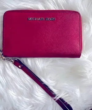 Michael Kors Wristlets Safiano Red Leather Wallet thumbnail 1