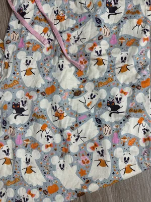 Disney Mickey Ghost Halloween Pajama Bottoms Lounge with Drawstring 🎃 👻 thumbnail 3