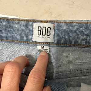 BDG Light Blue Distressed Denim Mini‎ Skirt thumbnail 5