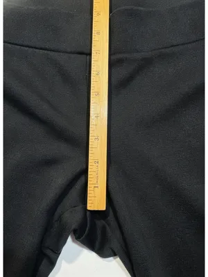 Chic Black Flared Pants by White House Black Market - Size L thumbnail 4
