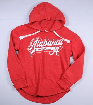 Fanatics Alabama Crimson Tide Women Small Red Hoodie Heathered High Low Pullover thumbnail 1