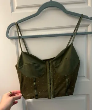 free people mesh bustier top thumbnail 1