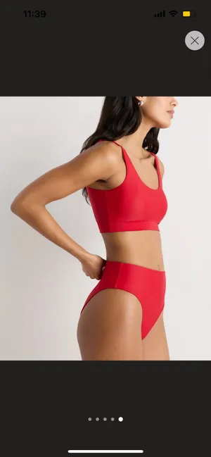 New Quince Italian High-Rise Bikini Bottom Size XS thumbnail 6