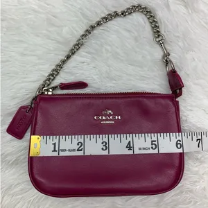 COACH Mini Purse Wristlet 15 in Leather F64791 thumbnail 13