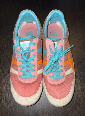 Onitsuka Tiger by Asics Pink, Orange & Blue Women's Runner Retro Jogger thumbnail 1