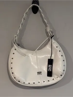 Madden NYC White Studded Shoulder Bag thumbnail 2