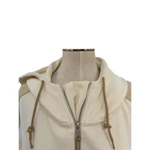 RLX Ralph Lauren Colorblock Quarter Zip Hoodie Neutral Pullover‎ Size Small thumbnail 2