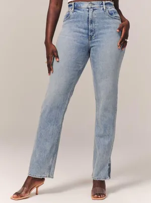 Abercrombie 90s Straight Ultra High Rise Jean thumbnail 1