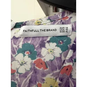 Faithfull The Brand Floral Tiered Midi Dress US Sz 10 Kate Middleton XL #D13-8 thumbnail 4