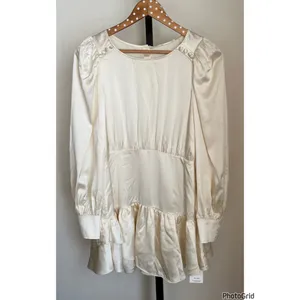 Love Shack Fancy Teyana Silk Dress Ivory Bridal 2 New Tags thumbnail 2