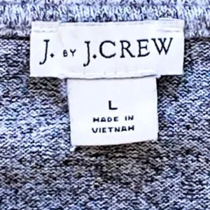 J.CREW Lightweight Charcoal Gray Waist Tied Summer Sweater ~ Womens Size LARGE thumbnail 5