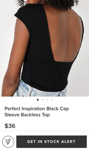 Lulus Black Backless Top thumbnail 2