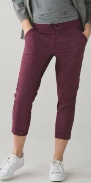 Lululemon Street To Studio Pant II Red Grape Mauve Pink Purple thumbnail 1
