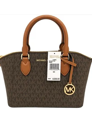 Michael Kors Brown Medium Satchel Gold Hardware & Dual Handles thumbnail 6
