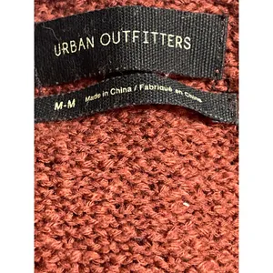 Urban Outfitters Laney Brown Twist Front Long Sleeve Knit Sweater Crop Top Sz M thumbnail 3