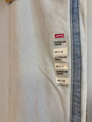 Levi's Light Blue Two-Tone Superlow Loose thumbnail 4