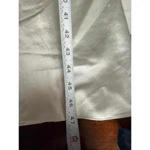 Jones New York Ivory Satin Nightgown with Lace Trim thumbnail 7