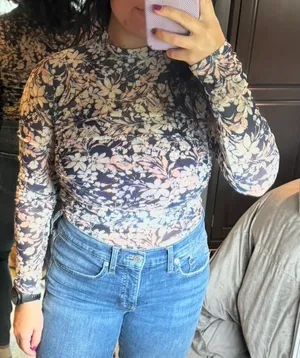 Lane 201 floral bodysuit thumbnail 1