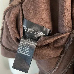 Brandon Thomas Reversible Suede Fur Jacket Women’s Small S Brown with Pockets thumbnail 11