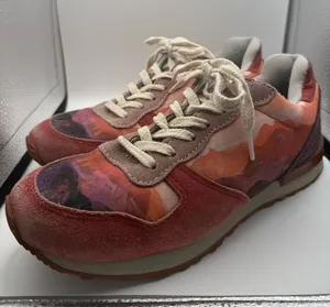 Inkkas Andes Jogger Sneaker Shoe Colorful Southwestern‎ Scenery Red Orange W9 thumbnail 1