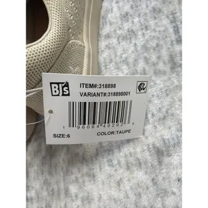 Eddie Bauer Womens Knit Sneakers‎ Taupe Lace Up Mesh Walking Shoes 318898 Size 6 thumbnail 4