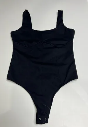 Abercrombie and fitch Classic Black Square Neck Bodysuit small thumbnail 1