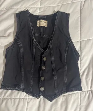 We the Free Denim Vest thumbnail 1