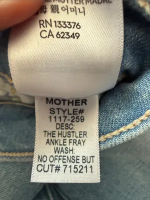Mother The Hustler Ankle Fray No Offense But High Rise Denim Jeans thumbnail 5
