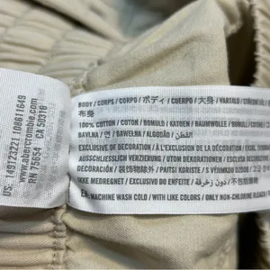 Abercrombie & Fitch High Rise Cargo Utility Cotton Shorts Tan Neutral Medium thumbnail 7